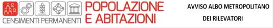 logo avviso bando rilevatori censimento generico