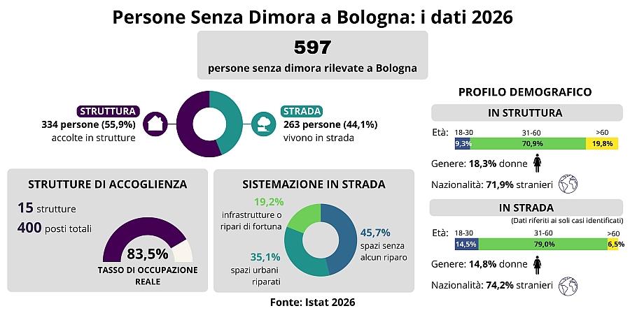 immagine infografica censimento persone senza fissa dimora